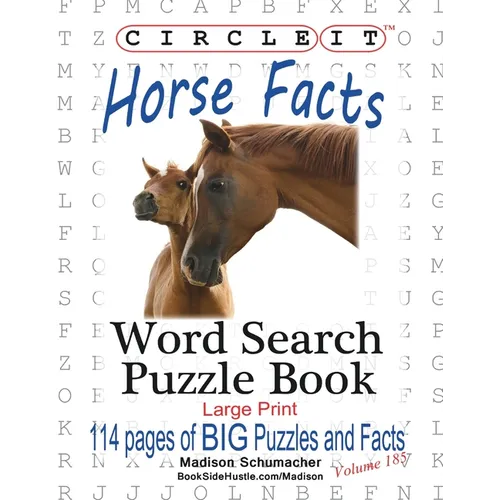 Circle It, Horse Facts, Word Search, Puzzle Book