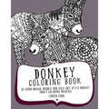 Donkey Coloring Book: 30 Hand Drawn, Doodle and Folk Art Style Donkey Adult Coloring Designs